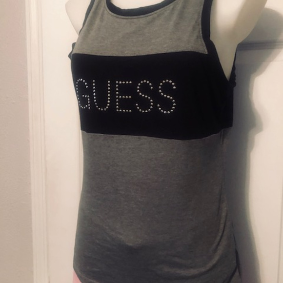 Guess Gray and Black Tank Top - Picture 3 of 7
